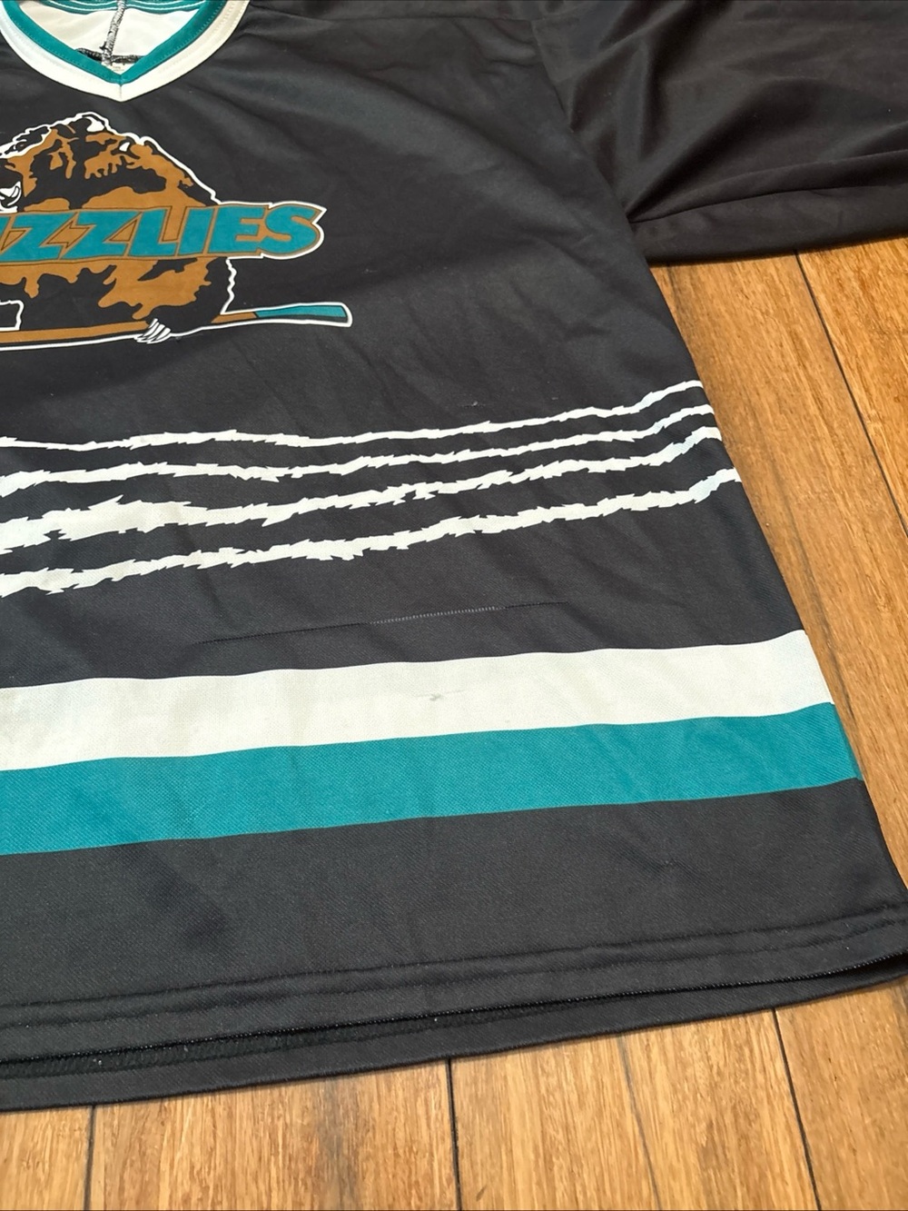 Vintage 90s Bauer Utah Grizzlies IHL Hockey Jersey Size L/XL Mens - Picture 4 of 15